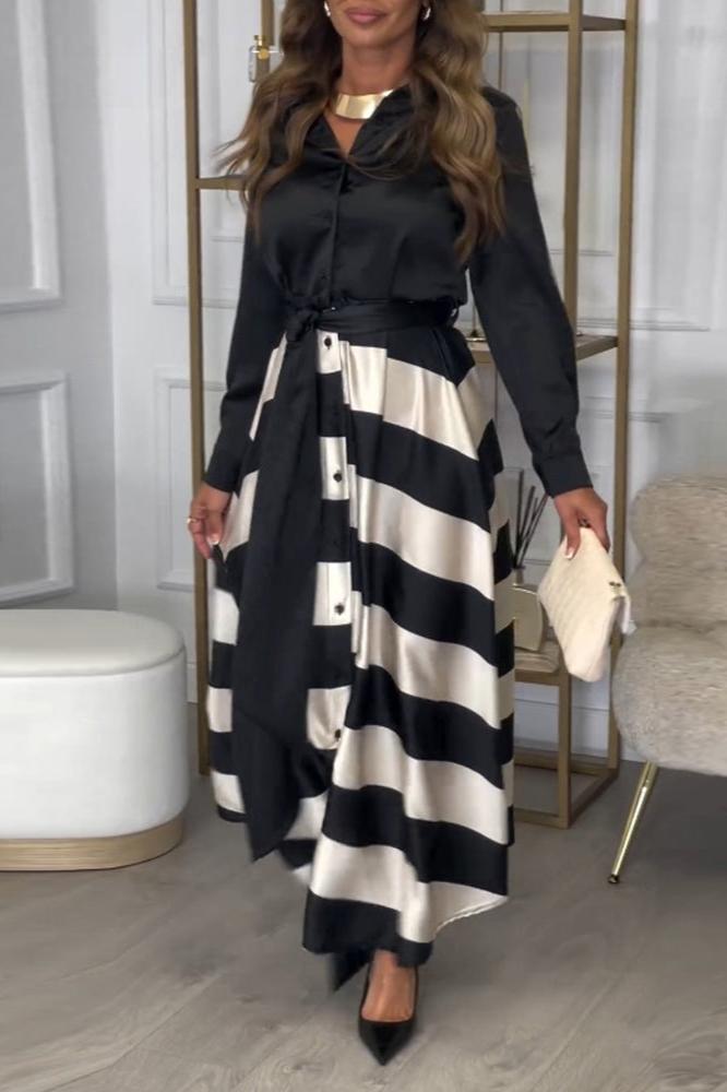 EMMA Elegant Striped Dress