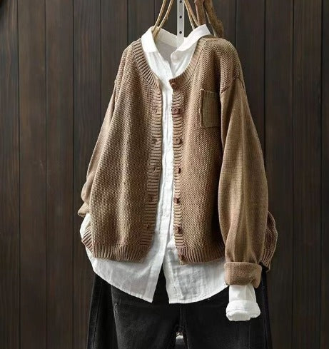 Kirsty - Crew Neck Cardigan