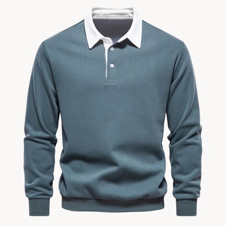 The Leisure Luxe™ Polo Pullover