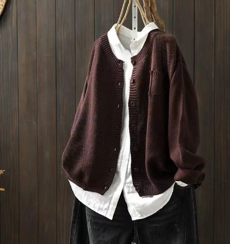 Kirsty - Crew Neck Cardigan