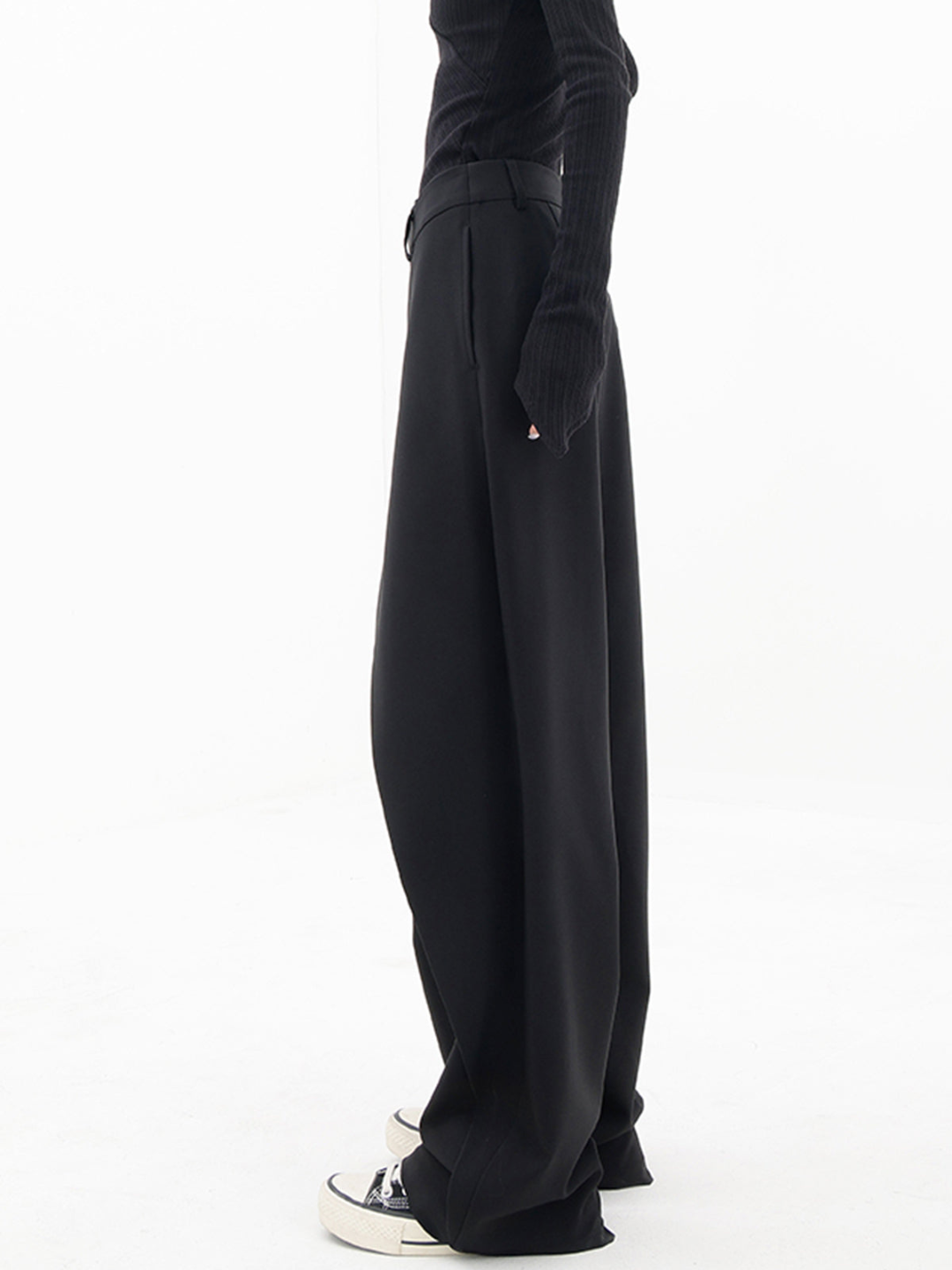 Averyl - Asymmetric Wide Leg Trousers