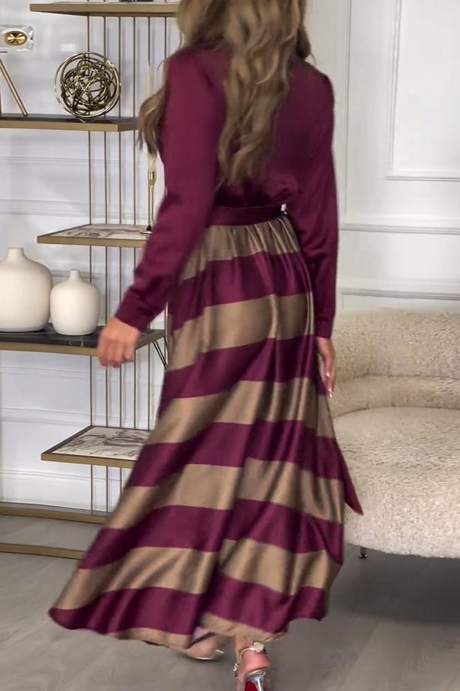 EMMA Elegant Striped Dress