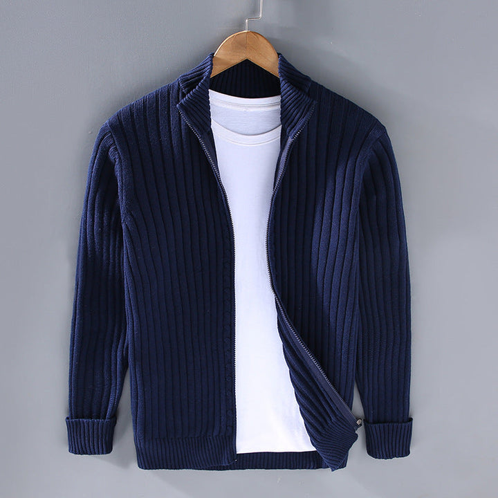 Essential Warmth™ - Ribbed Zip Cardigan