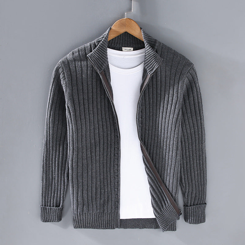 Essential Warmth™ - Ribbed Zip Cardigan