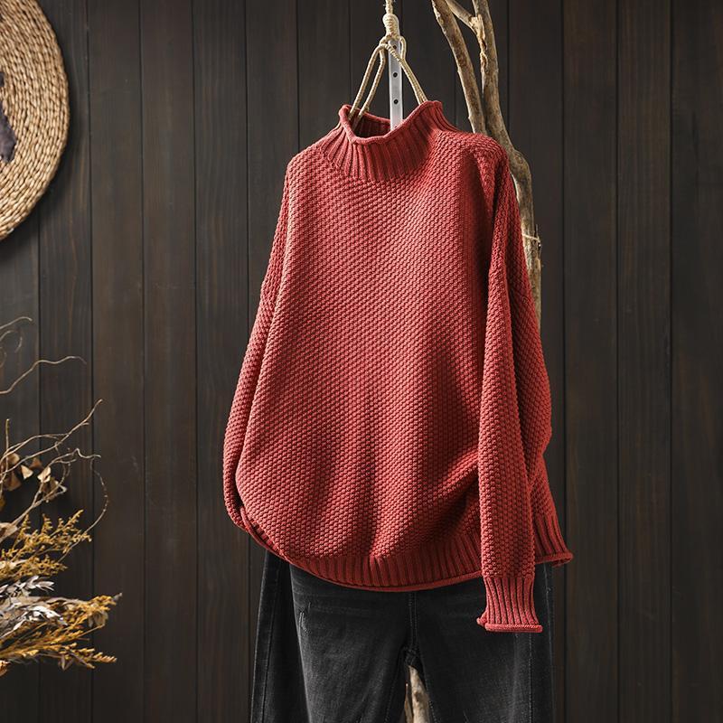 Ameli - Funnel Neck Knitted Jumper