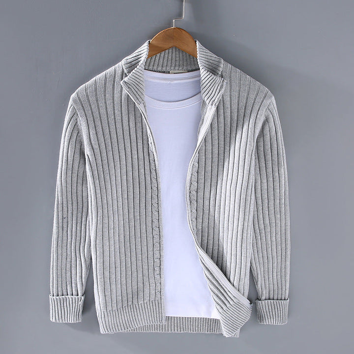 Essential Warmth™ - Ribbed Zip Cardigan