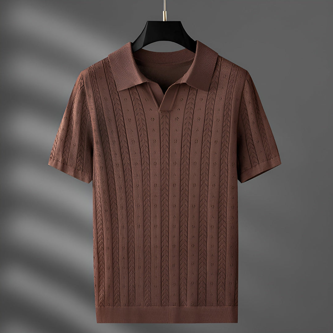 Eleganza™ | Luxurious Knitted Polo Shirt