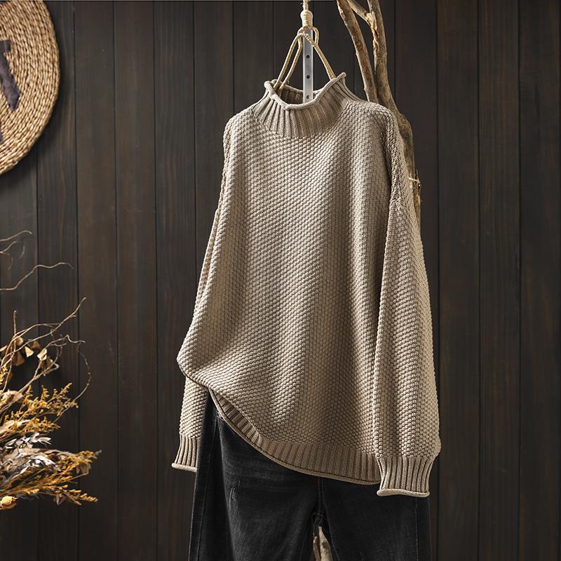 Ameli - Funnel Neck Knitted Jumper