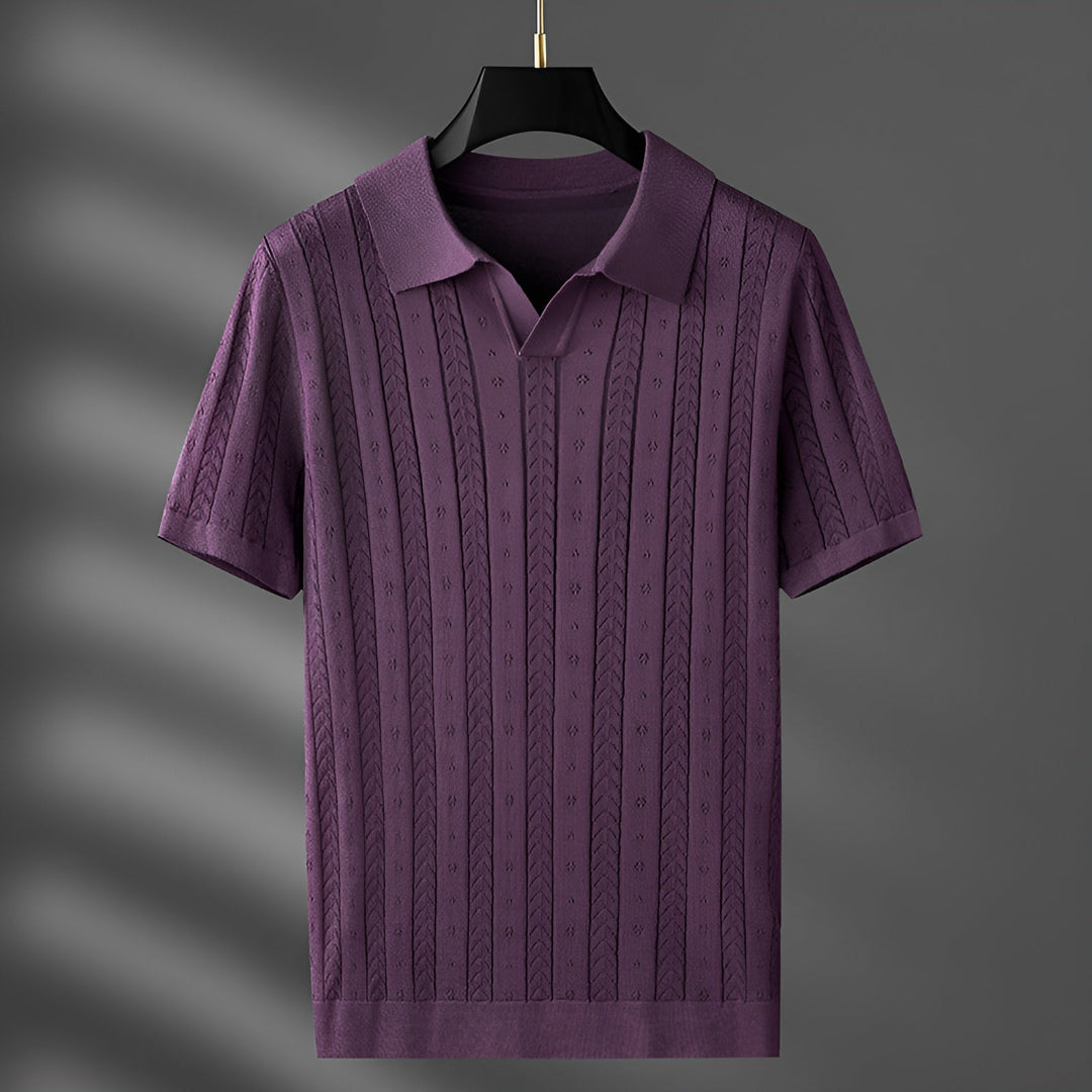 Eleganza™ | Luxurious Knitted Polo Shirt