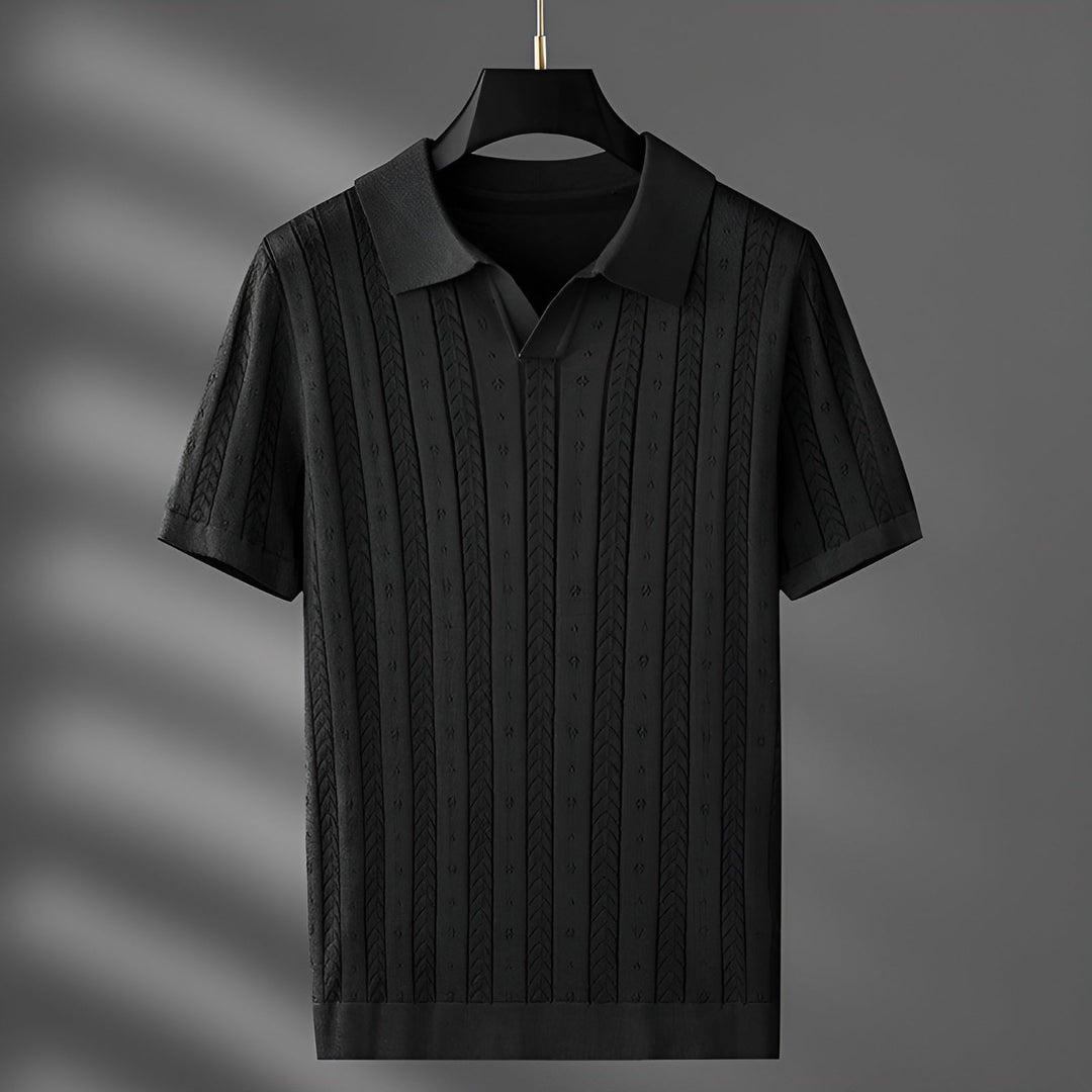 Eleganza™ | Luxurious Knitted Polo Shirt