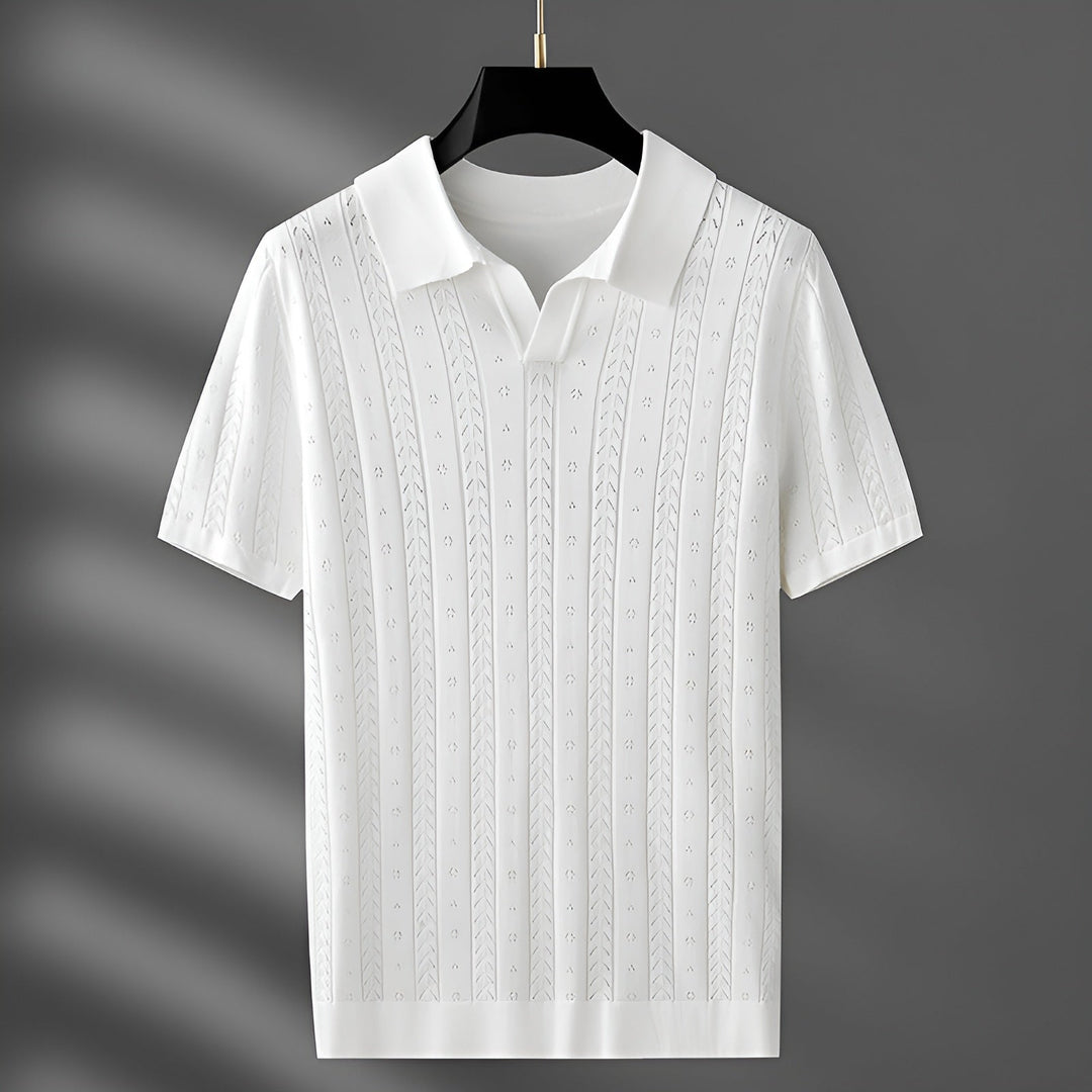 Eleganza™ | Luxurious Knitted Polo Shirt