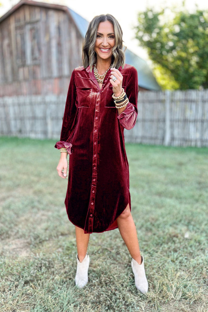 Camille - Casual Velvet Dress