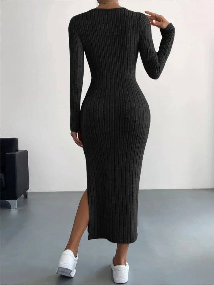 Sierra - Long Sleeve Midi Dress