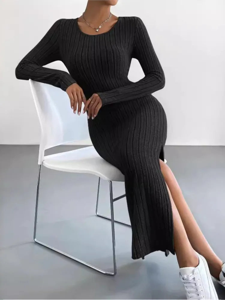 Sierra - Long Sleeve Midi Dress