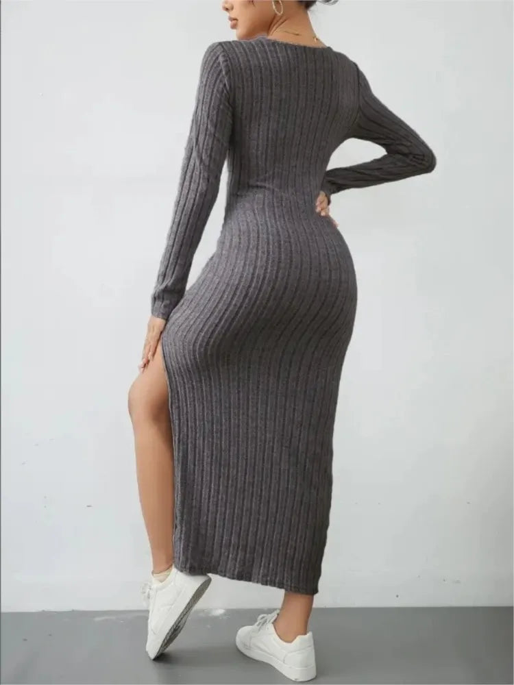 Sierra - Long Sleeve Midi Dress