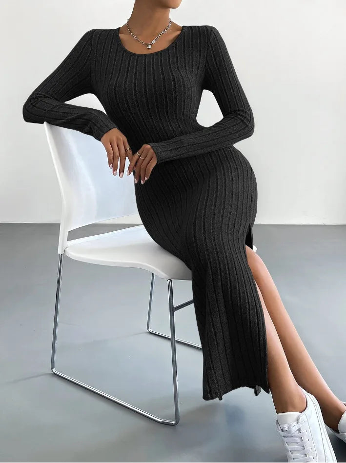 Sierra - Long Sleeve Midi Dress