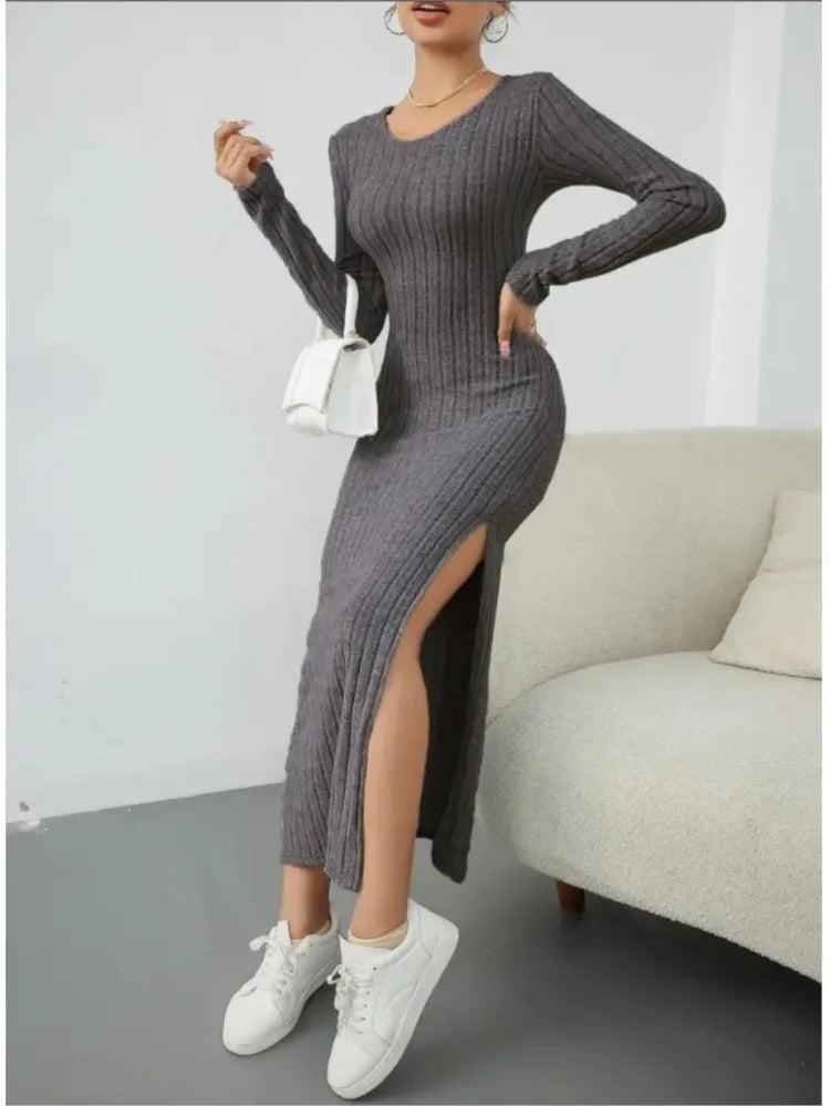 Sierra - Long Sleeve Midi Dress