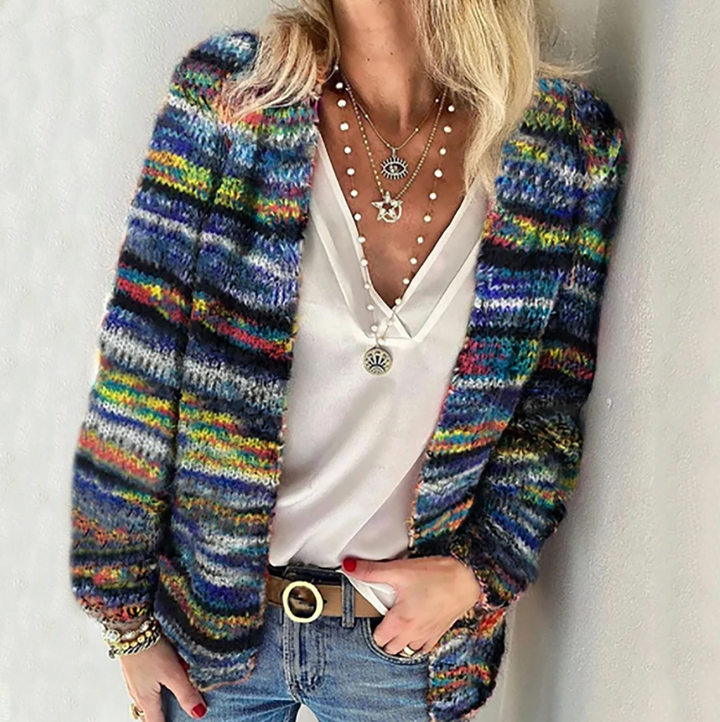 Abigail - Colour Striped Cardigan