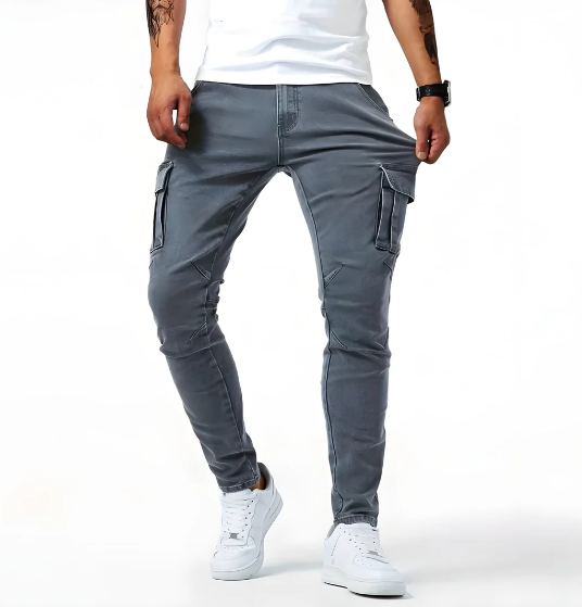 Samuel™ - Stretch Denim Cargo Trousers