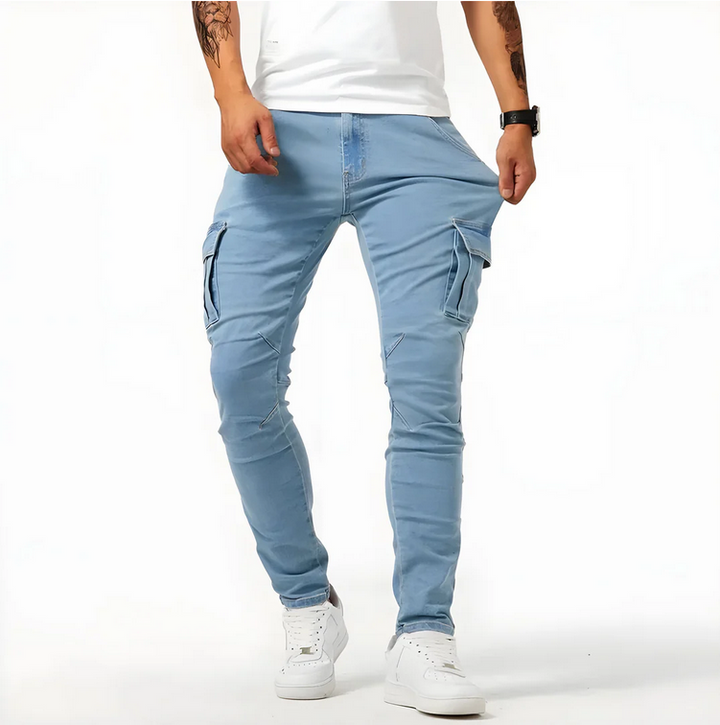 Samuel™ - Stretch Denim Cargo Trousers