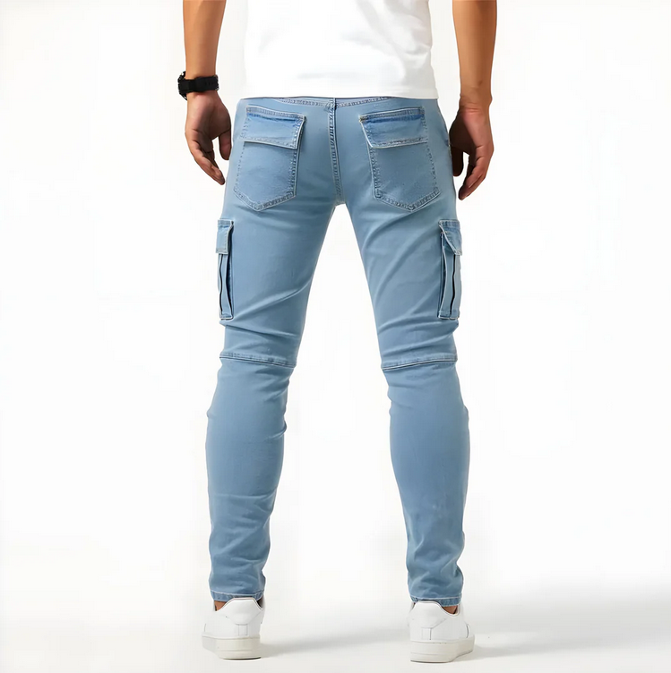 Samuel™ - Stretch Denim Cargo Trousers