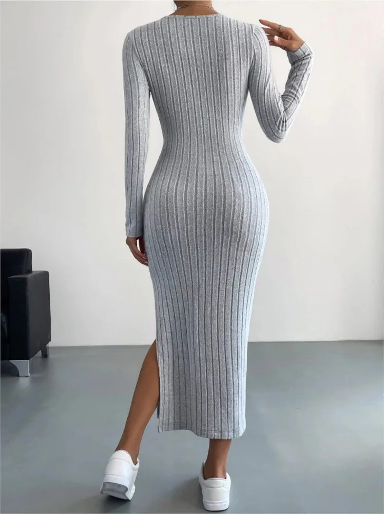 Sierra - Long Sleeve Midi Dress