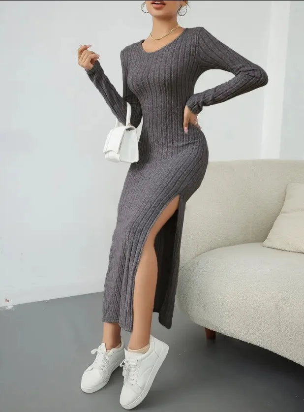 Sierra - Long Sleeve Midi Dress