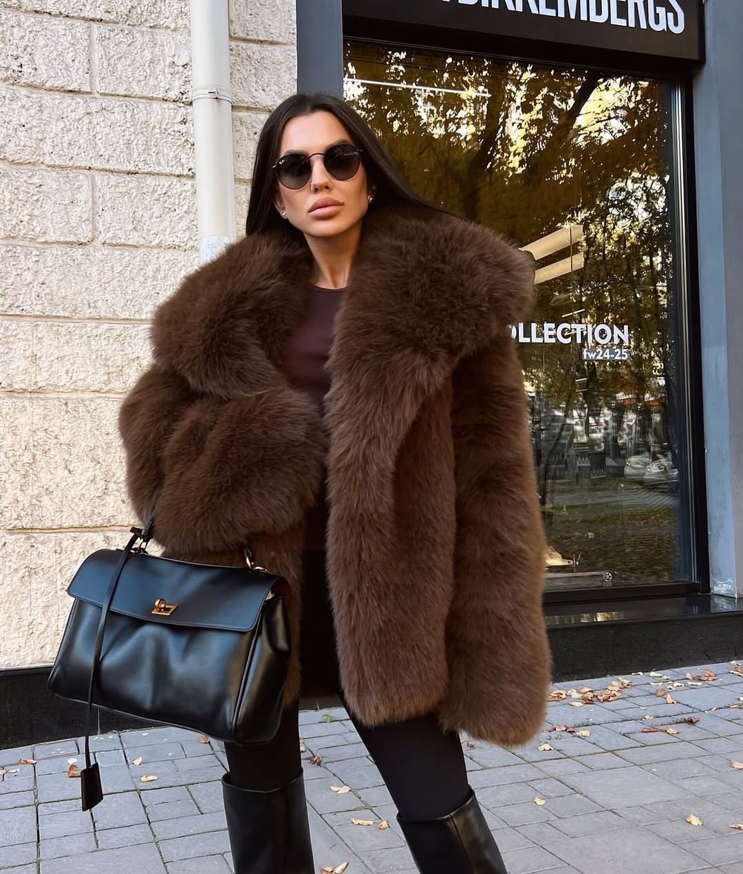 Evelina™ | Long Faux Fur Coat