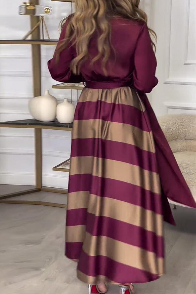 EMMA Elegant Striped Dress