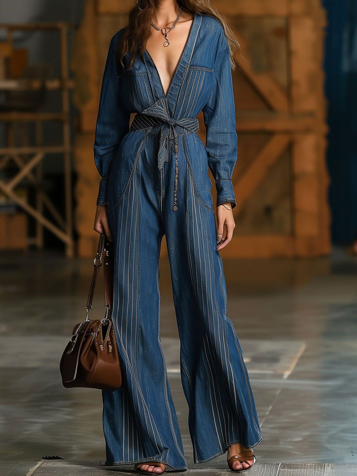 Denvara™ Vintage Denim Jumpsuit