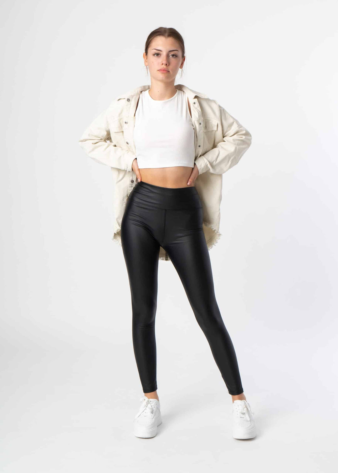 Etma - Warm Leather Look Leggings