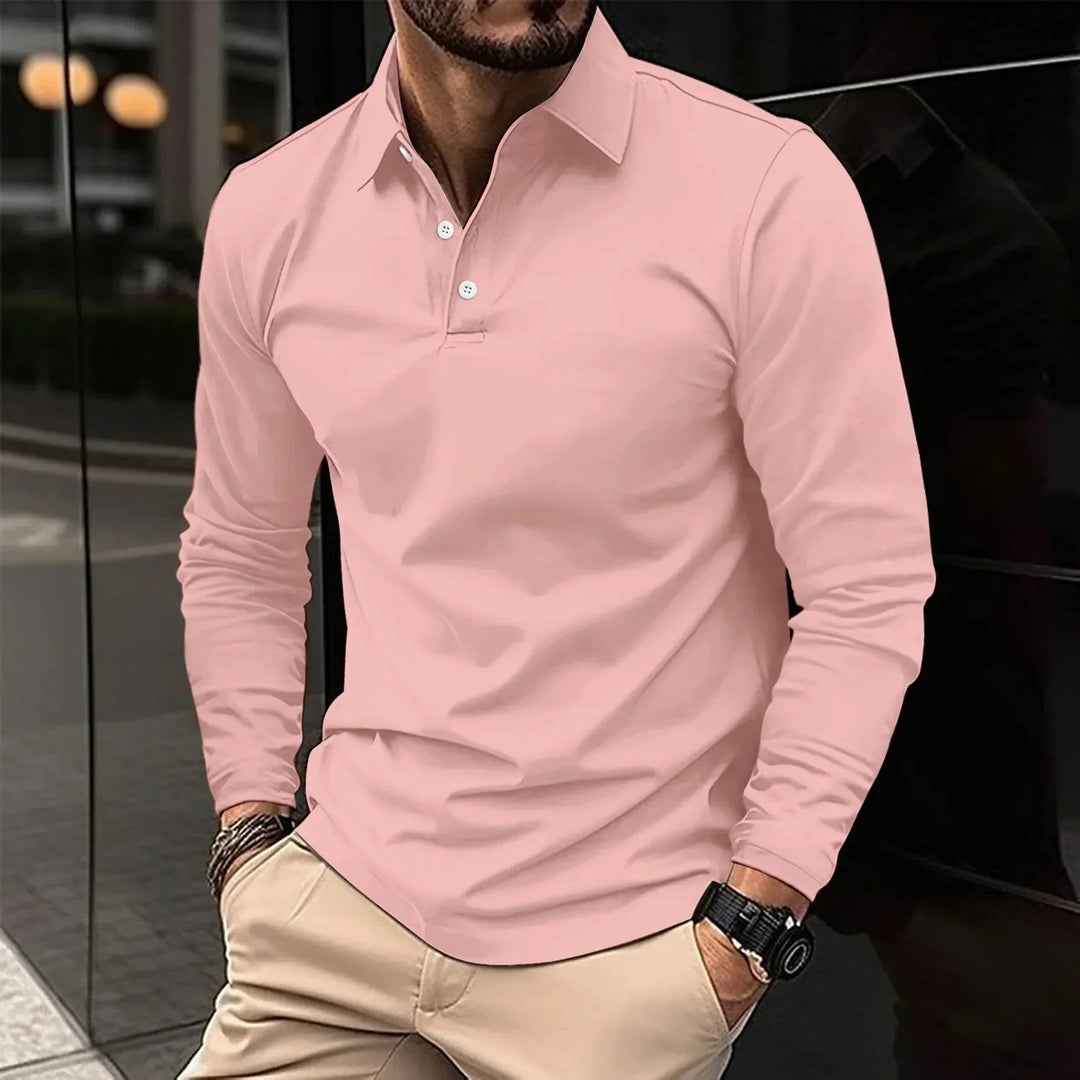 Arvid™ - Long Sleeve Casual Polo Shirt