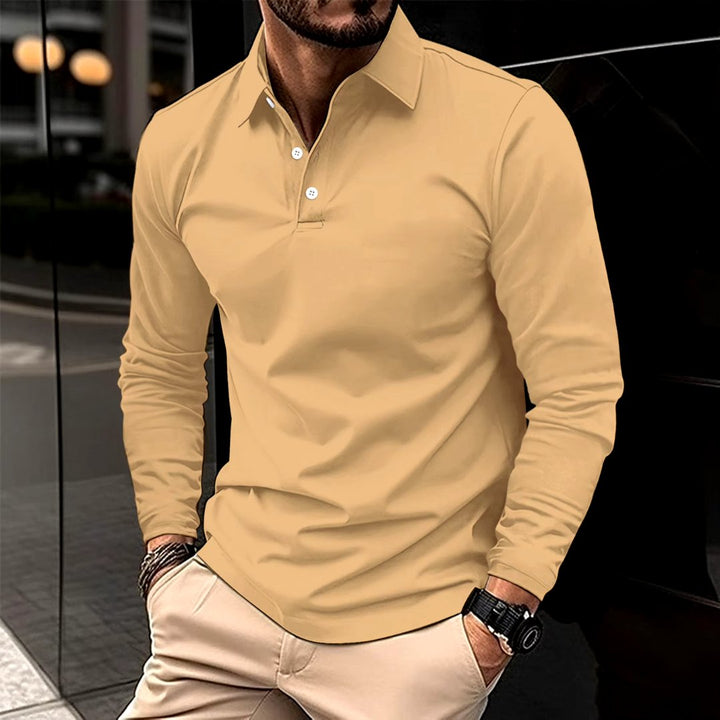 Liam™ | Classic Long Sleeve Polo Shirt