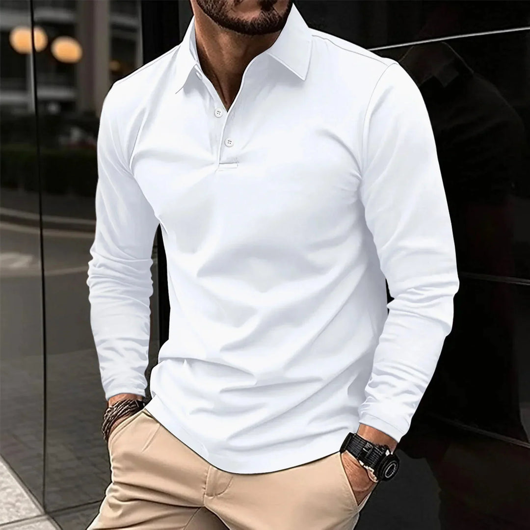 Arvid™ - Long Sleeve Casual Polo Shirt