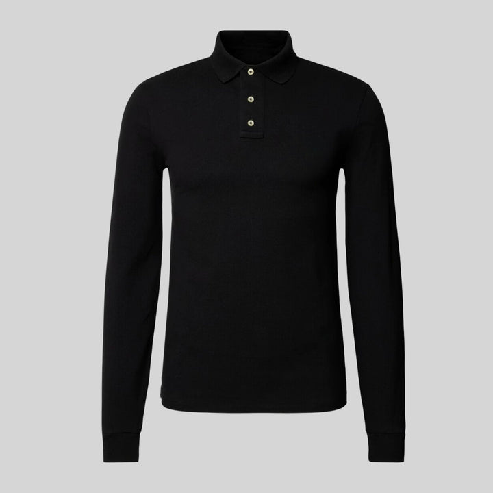 Liam™ | Classic Long Sleeve Polo Shirt